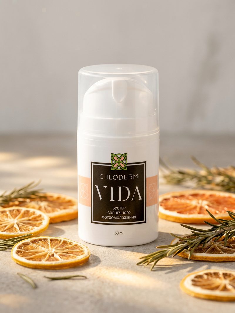 Крем для лица регенерирующий CHLODERM VIDA — крупный план